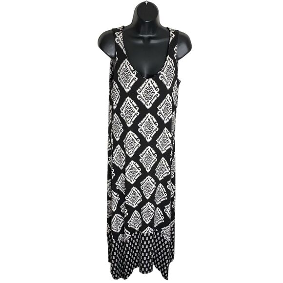 Tommy Bahama Midi Maxi Dress Womens S Tropical Sleeveless Handkerchief Hem Beach - Picture 1 of 13
